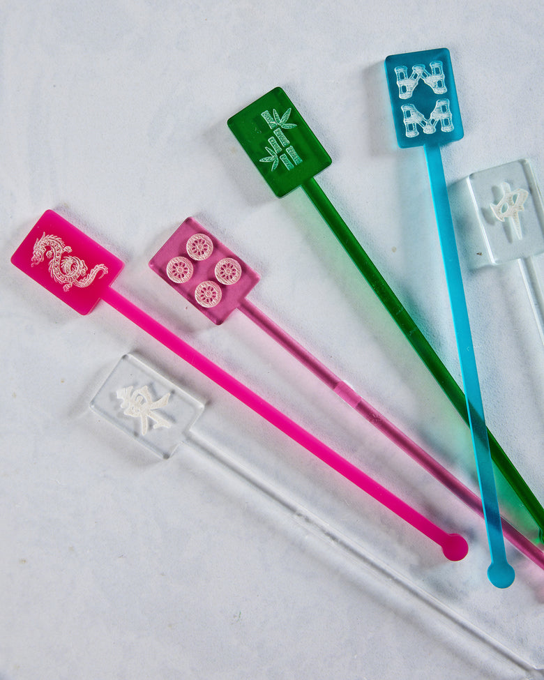 Multi - Mahjong Stir Stick Set - Lucky Lemon Paper Co. - Printfresh