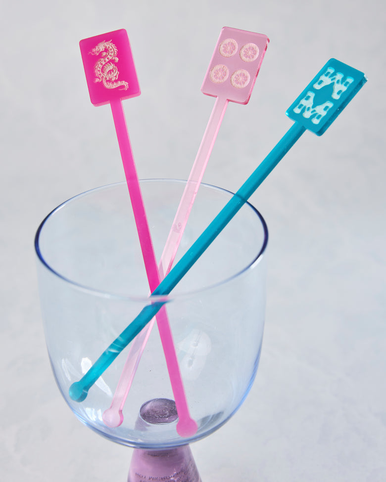 Multi - Mahjong Stir Stick Set - Lucky Lemon Paper Co. - Printfresh