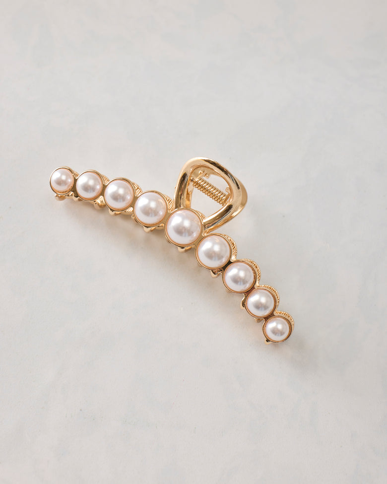 Gold Combo - Milano Pearl Claw Clip - L. Erickson - Printfresh
