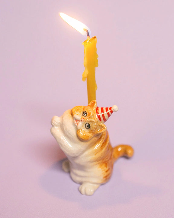 Multi - Camp Hollow Cat Birthday Cake Topper - Camp Hollow - Printfresh