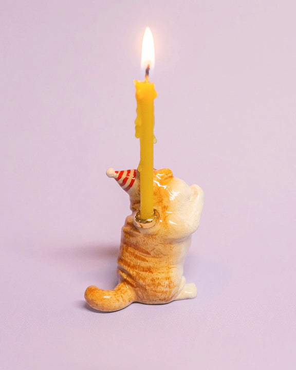 Multi - Camp Hollow Cat Birthday Cake Topper - Camp Hollow - Printfresh