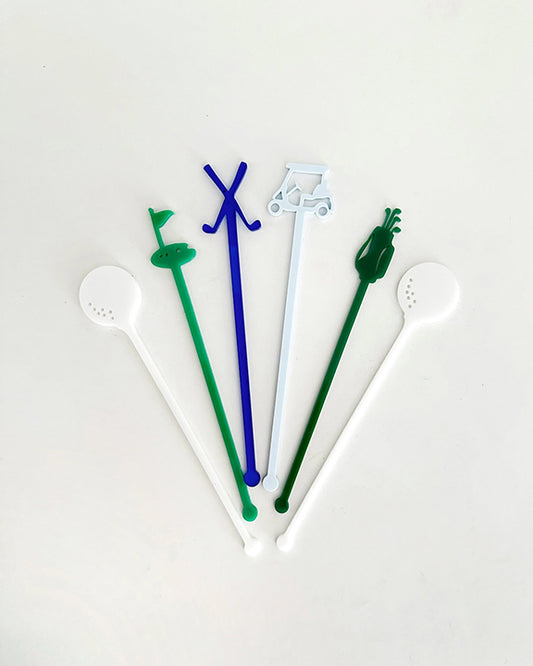 Multi - Golf Par-Tee Stir Stick Set - Lucky Lemon Paper Co. - Printfresh
