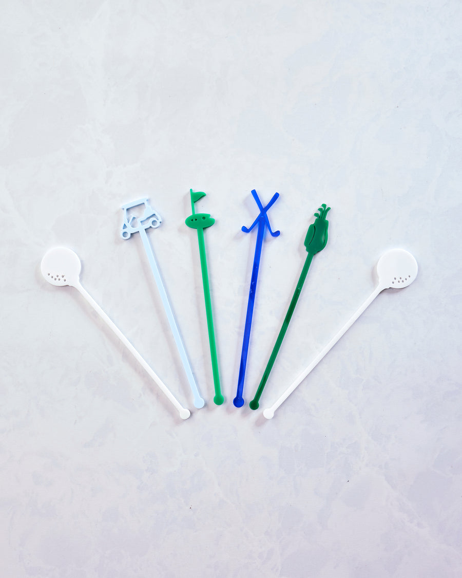 Multi - Golf Par-Tee Stir Stick Set - Lucky Lemon Paper Co.