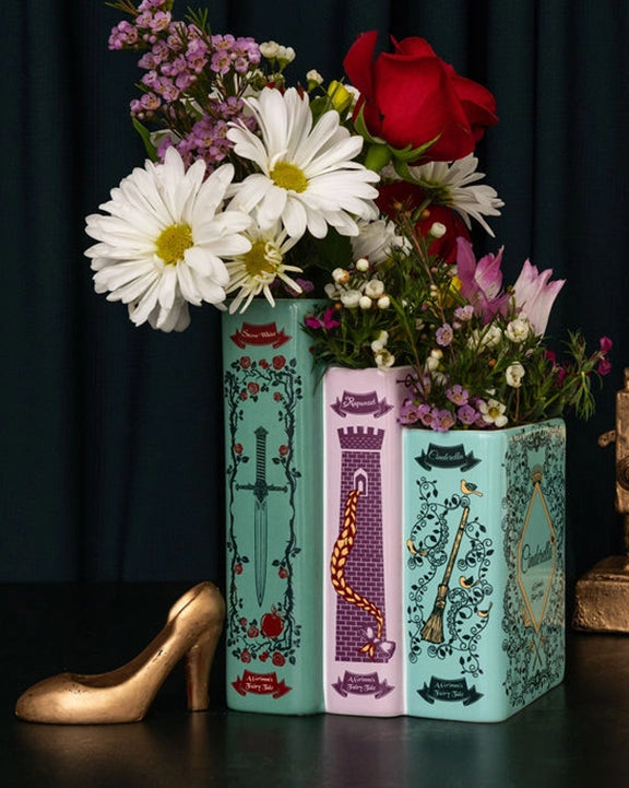 Multi - Grimm's Fairy Tales Book Vase - Steel Mill and Co. - Printfresh