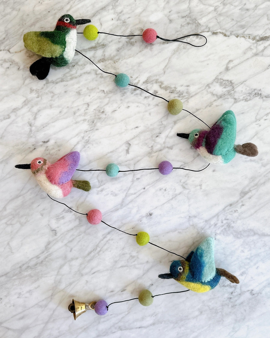 Multi - Hummingbird Garland - Ganapati - Printfresh