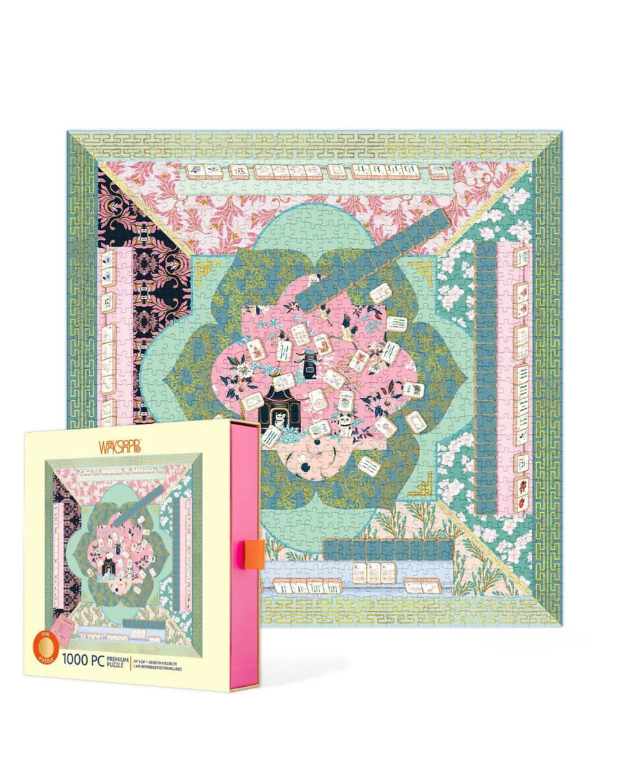 Multi - Let's Play Mahjong 1000 Piece Puzzle - WerkShoppe