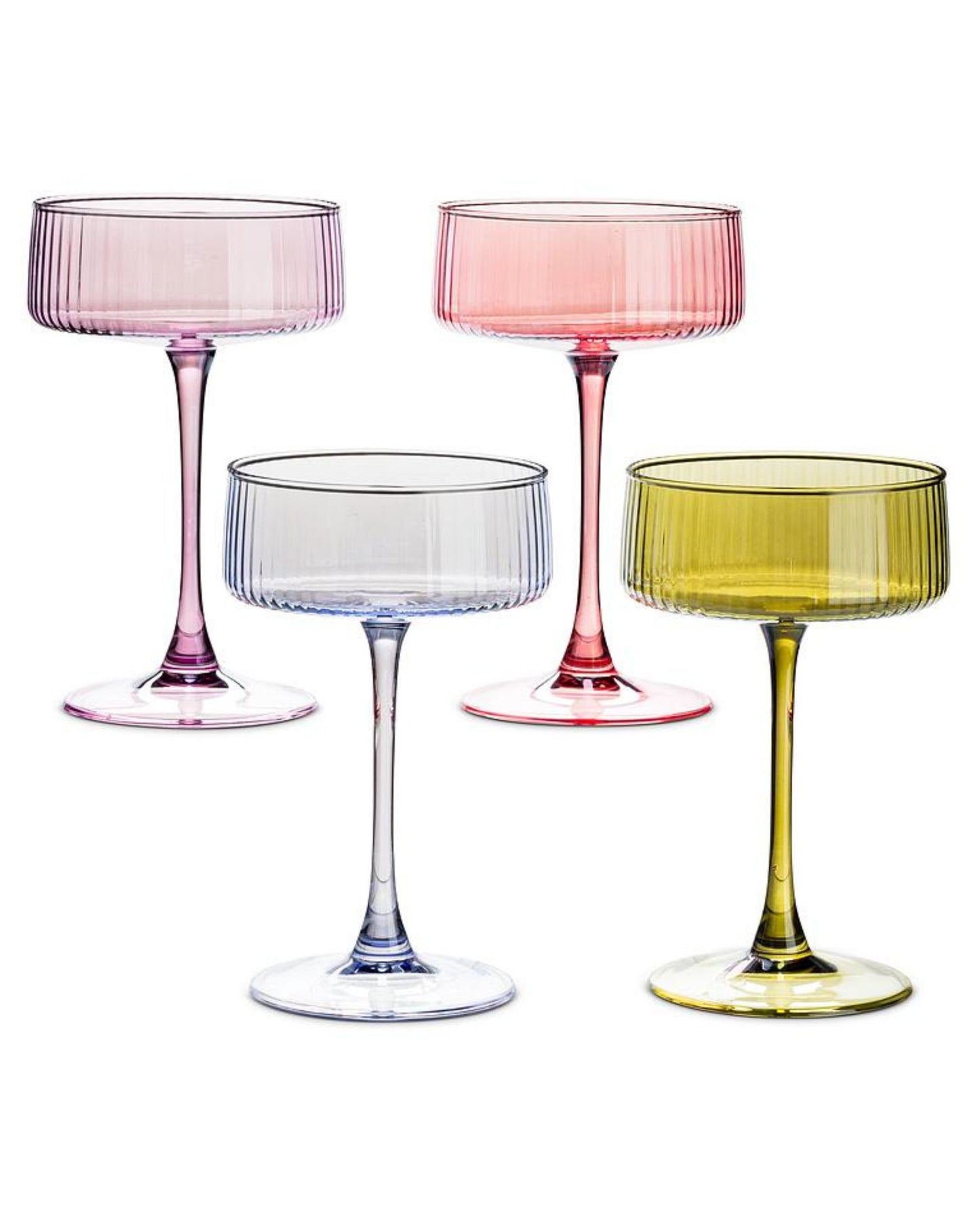 Multi - Lustre Cocktail Coupe Set of 4 Assorted - Abbott