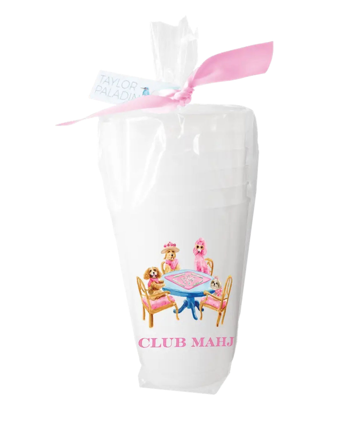 Multi - Mahjong Dogs Frosted Cup - Taylor Paladino