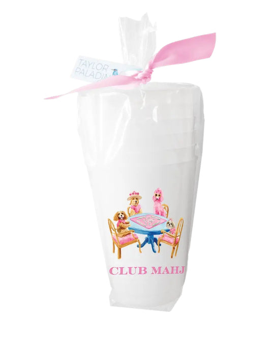 Multi - Mahjong Dogs Frosted Cup - Taylor Paladino