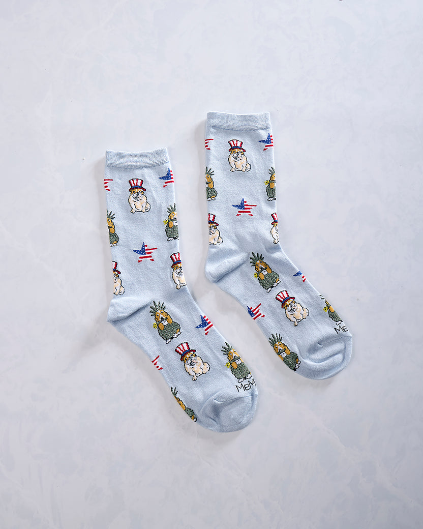 Multi - Patriotic Dog Socks - Infinity Classics