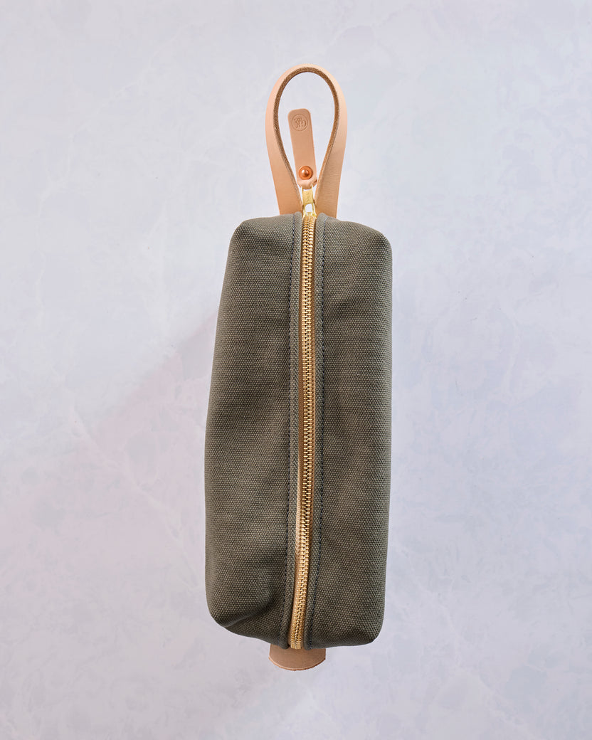 Olive - Canvas Travel Kit - General Knot & Co.