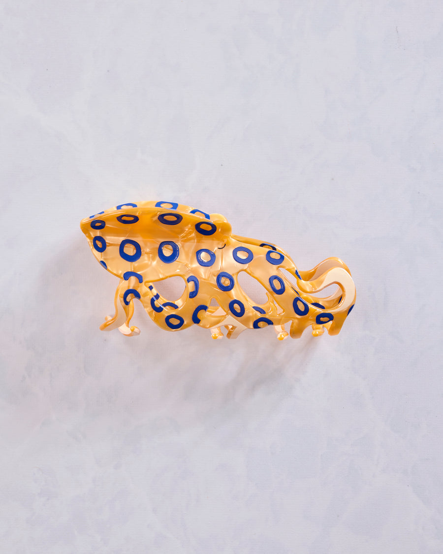Orange Combo - Blue Ringed Octopus Claw Clip - The Diva Soap