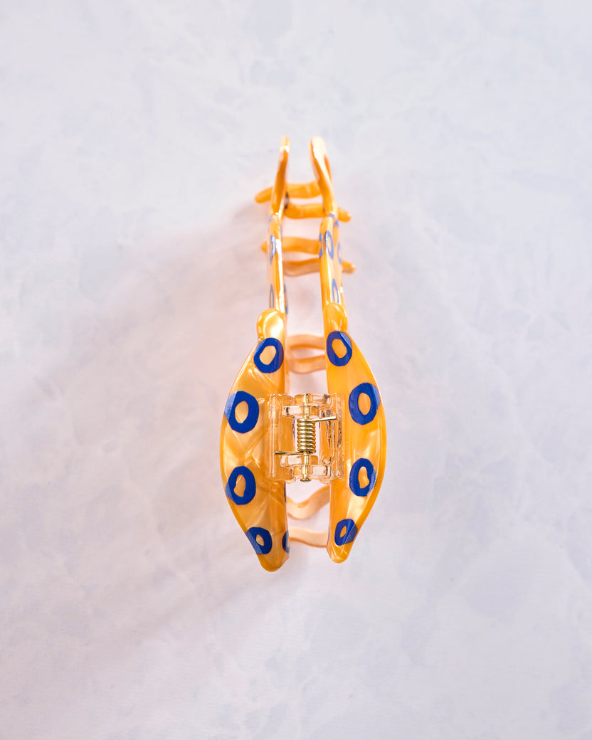 Orange Combo - Blue Ringed Octopus Claw Clip - The Diva Soap