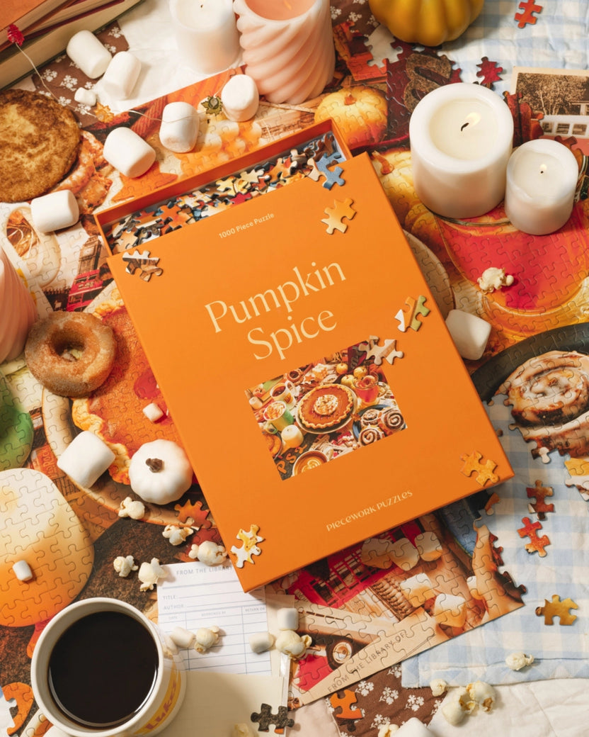 Piecework - Pumpkin Spice - 1000 Piece Puzzle - Orange