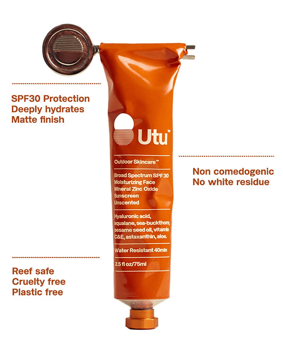 Orange - SPF30 Daily Moisturizing Face Sunscreen - Utu - Printfresh