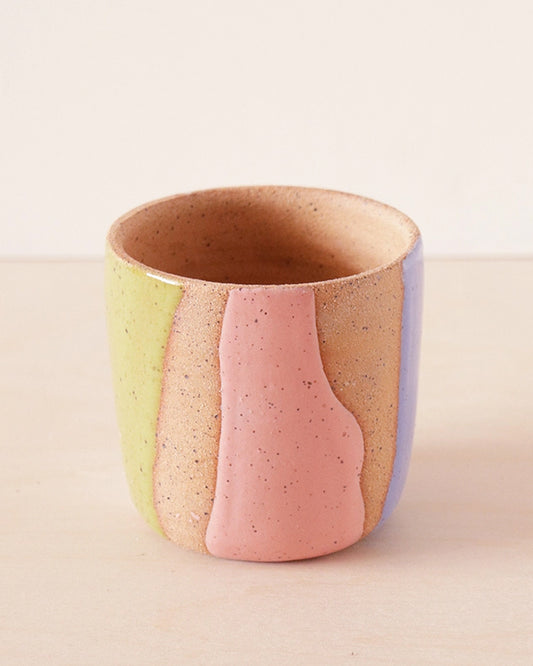 Pastel Combo - Striped Ceramic Planter  - Nightshift Ceramics - Printfresh