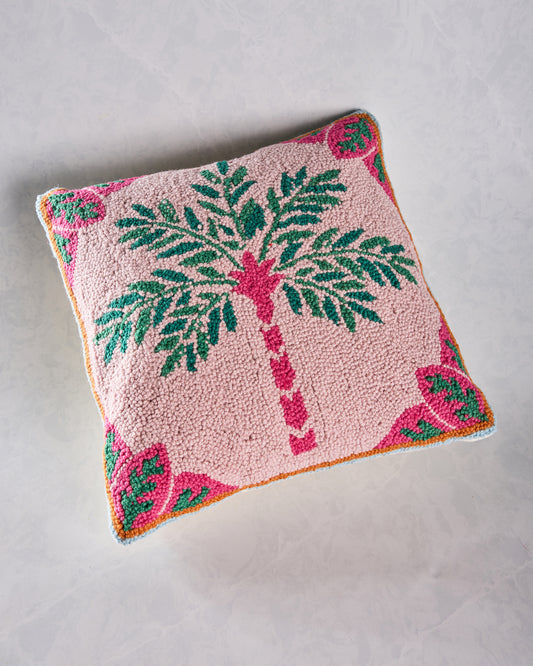 Pink Combo - Palm Tree Hook Pillow - Peking Handicraft - Printfresh