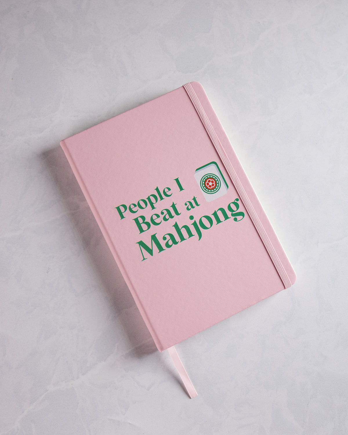 Pink  - People I Beat at Mahjong Journal - Toss Designs - Printfresh