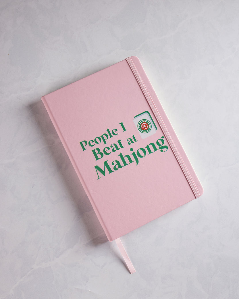 Pink  - People I Beat at Mahjong Journal - Toss Designs - Printfresh