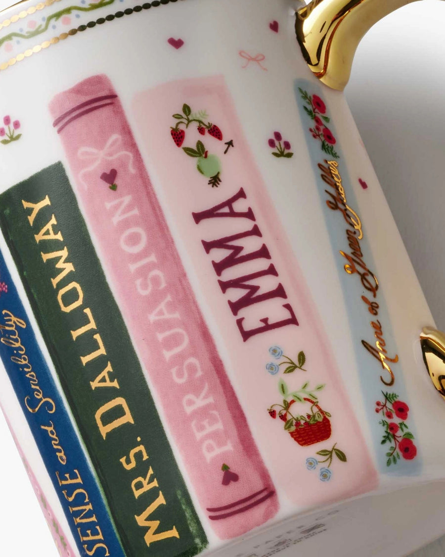 Pink Combo - Ladies Night Book Club Porcelain Mug - Rifle Paper Co.