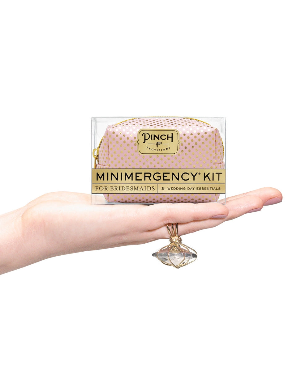 Pink Gold Dot - Minimergency Kit For Bridesmaids - Pinch Provisions - Printfresh