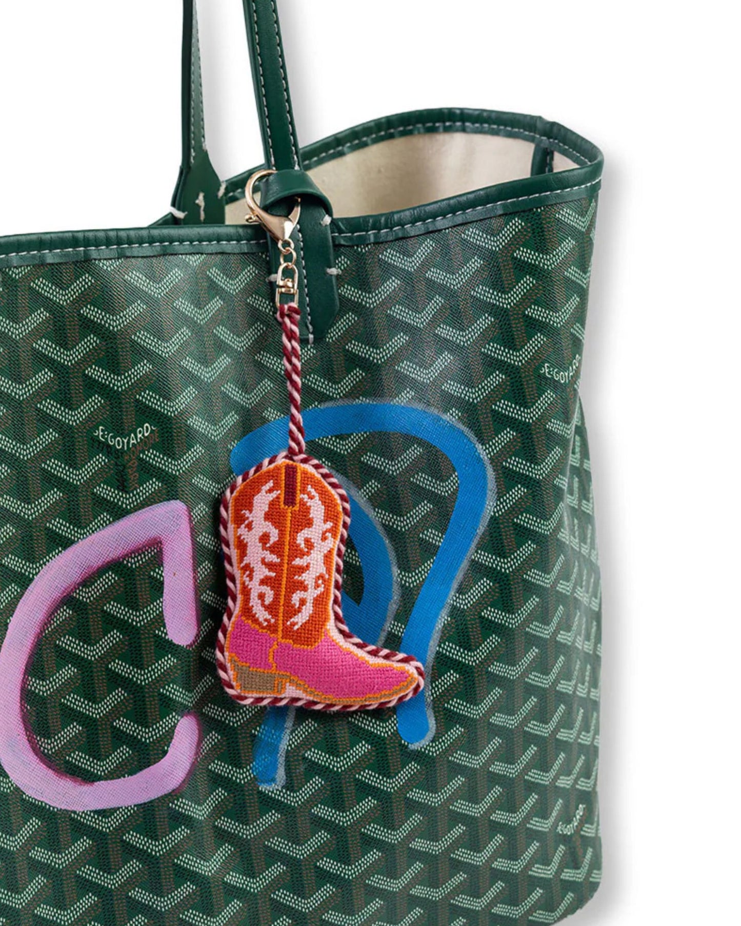 Pink - Cowboy Boot Bag Charm - Furbish Studio