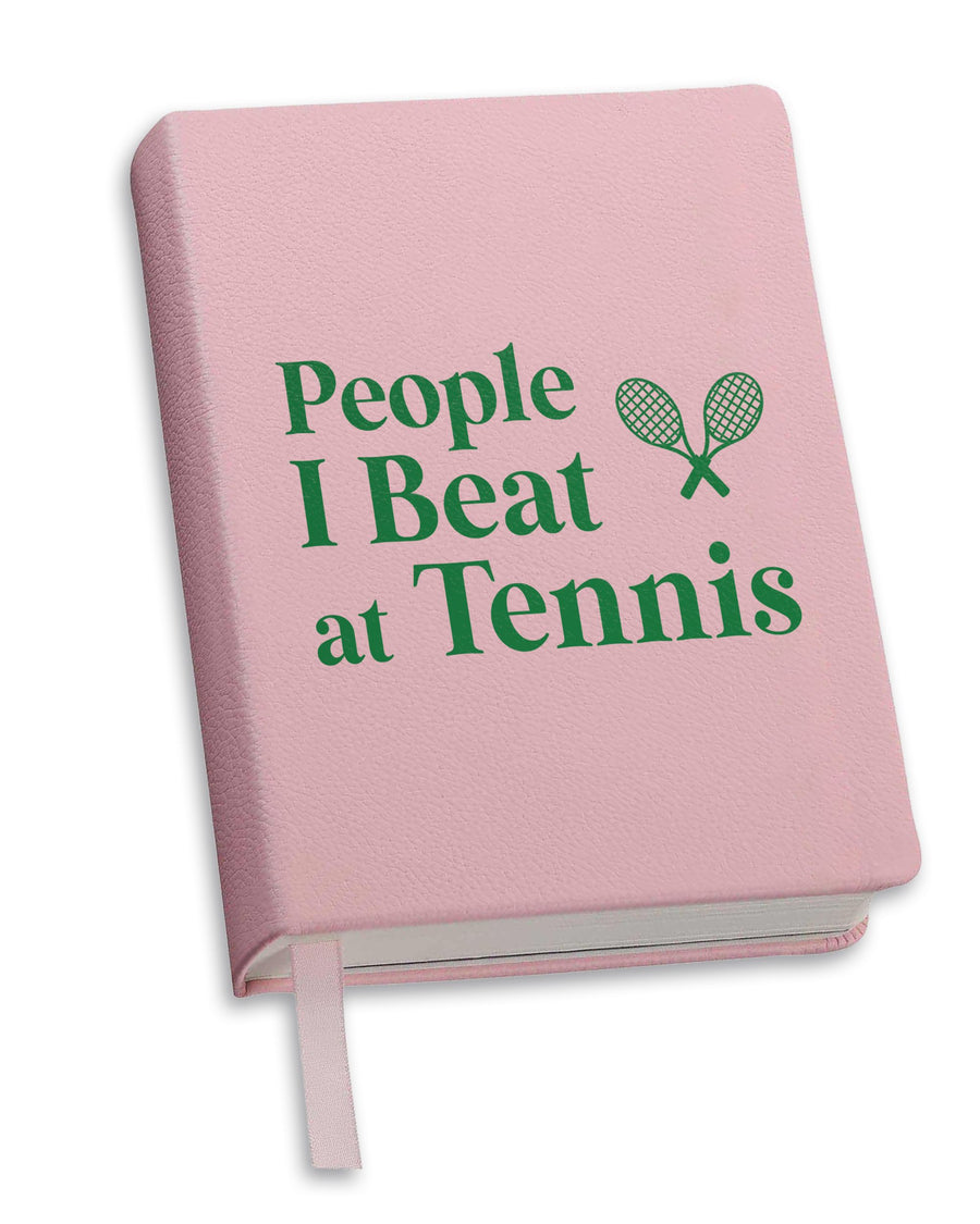 Pink - People I Beat at Tennis Journal - Toss Designs