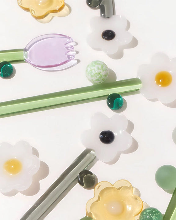 Purple Combo - Tulip Glass Stirring Spoon  - TUTU Home - Printfresh