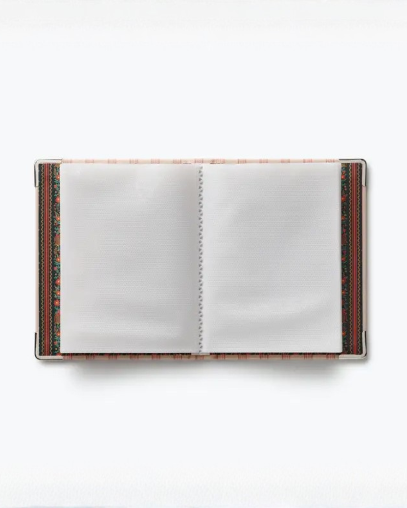 Red Stripe - Tinsel Tree Embroidered Small Photo Album - Rifle Paper Co.