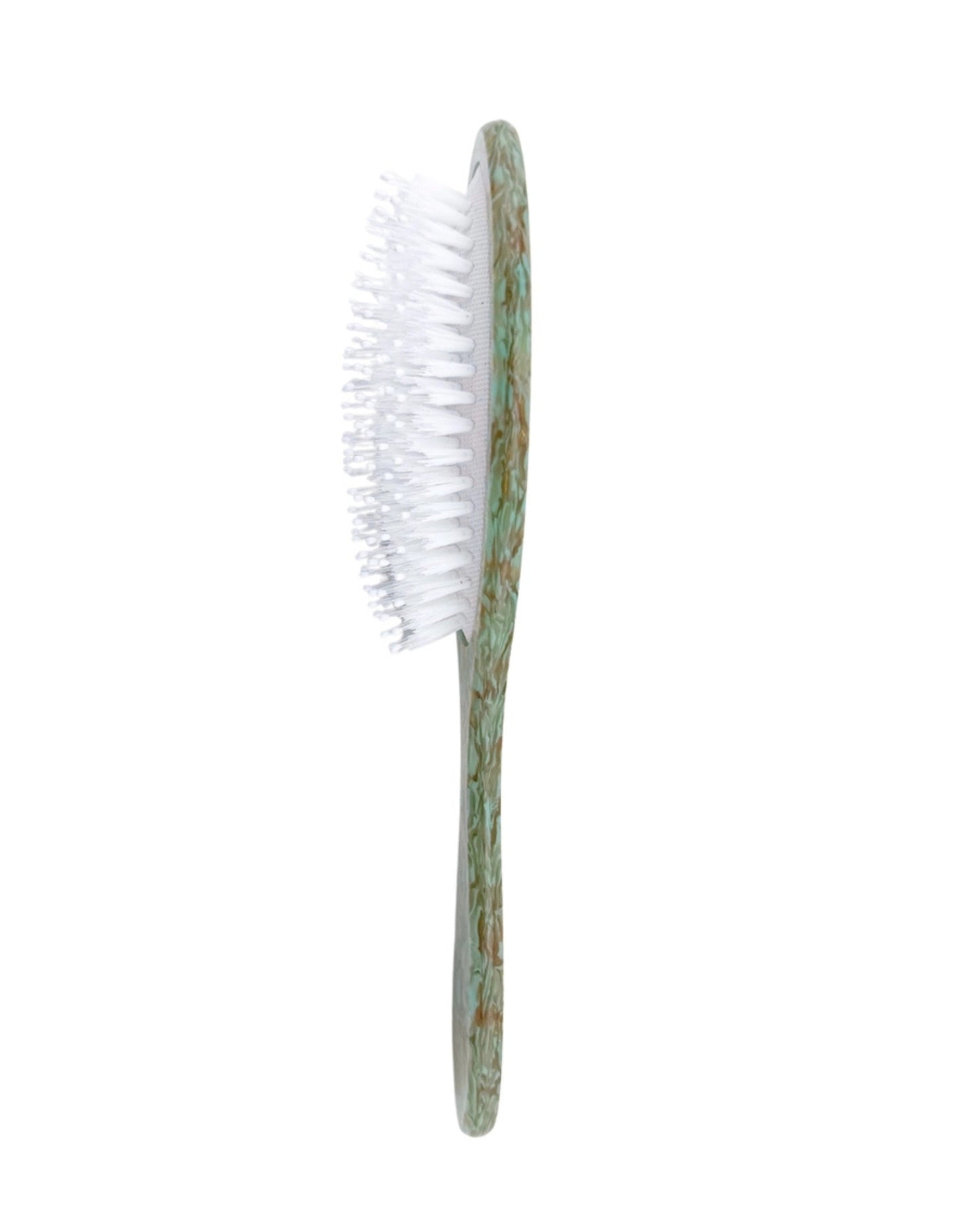 Seafoam Combo - Hand Painted Flower Mahjong Amazing Hair Day Brush - Solar Eclipse - Printfresh