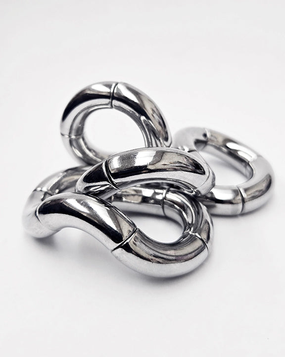 Silver - Tangle® Kinetic Metal Sculpture - Tangle, Inc. - Printfresh