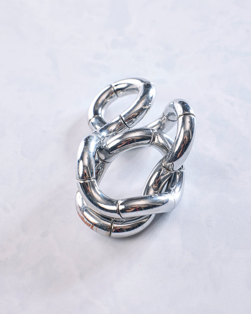 Silver - Tangle® Kinetic Metal Sculpture - Tangle, Inc.