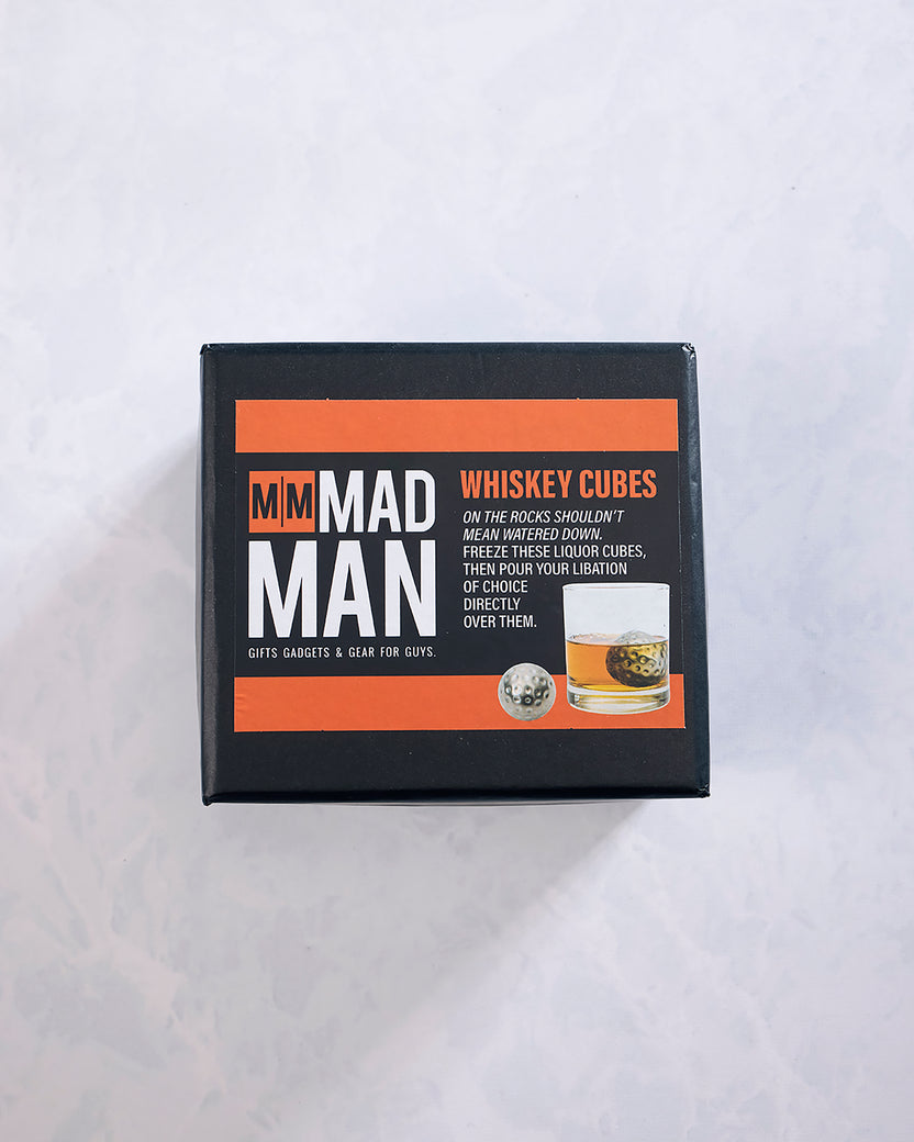 Silver - Whiskey Cubes | 6-Piece Stainless Ice Chilling Cubes - Mad Man