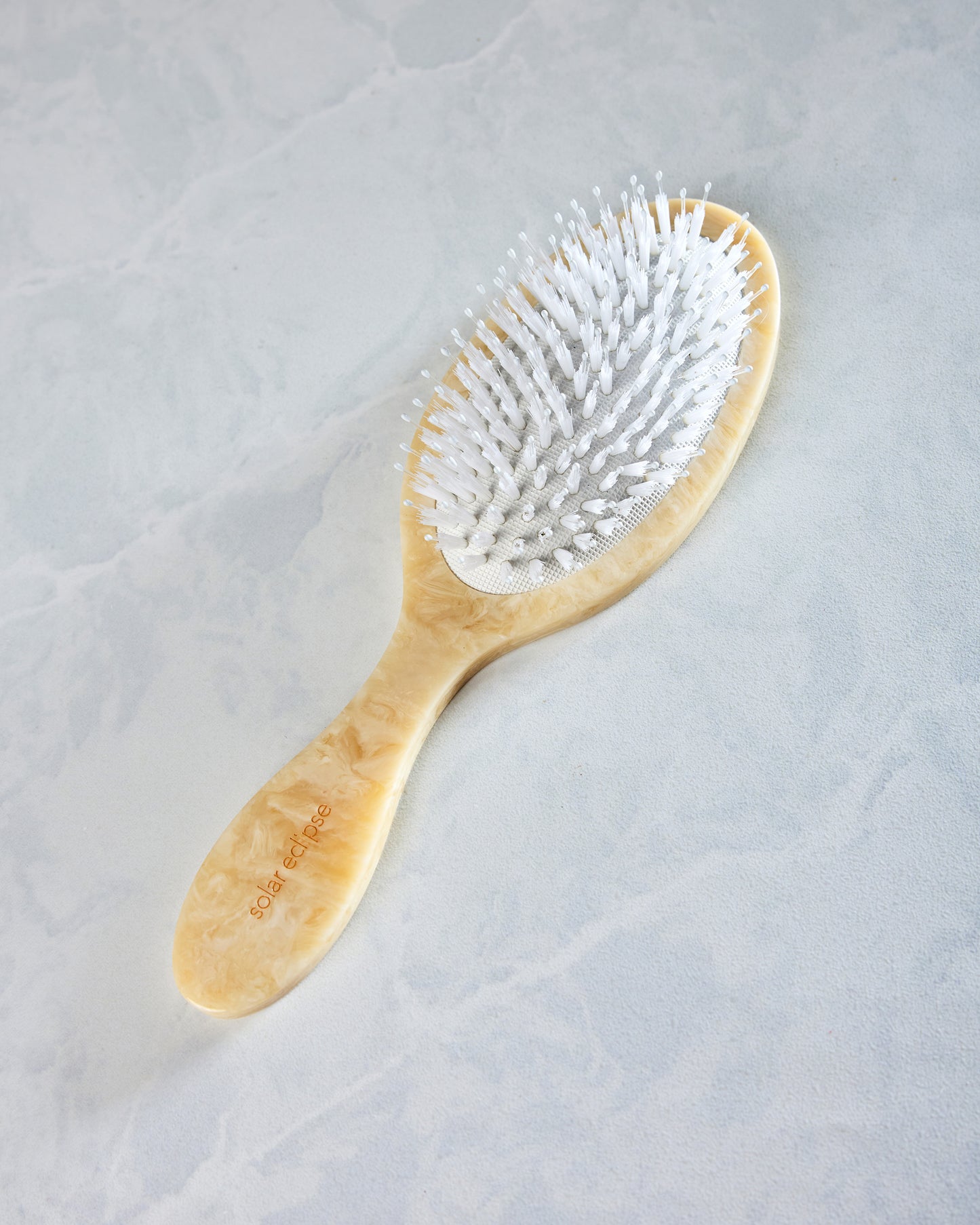 Ivory Combo - Hand Painted Palm Trees Amazing Hair Brush - Solar Eclipse - Printfresh