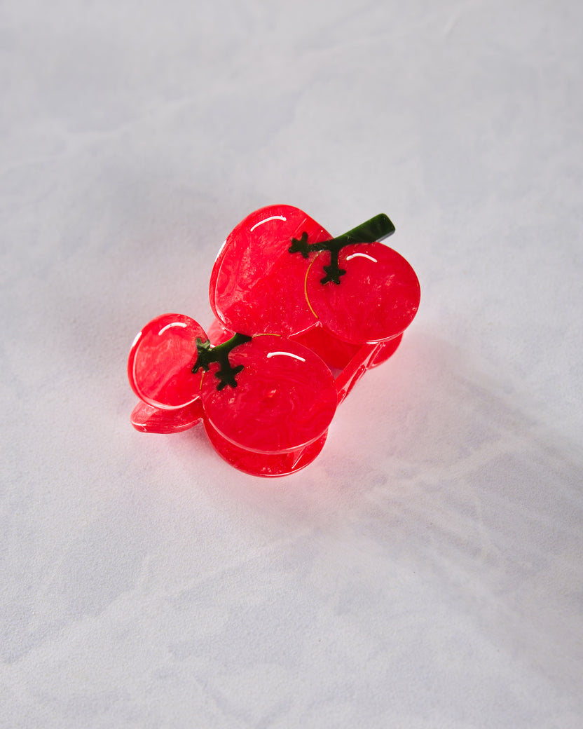 Red - Hand Painted Cherry Tomatoes Claw Hair - Solar Eclipse - Printfresh