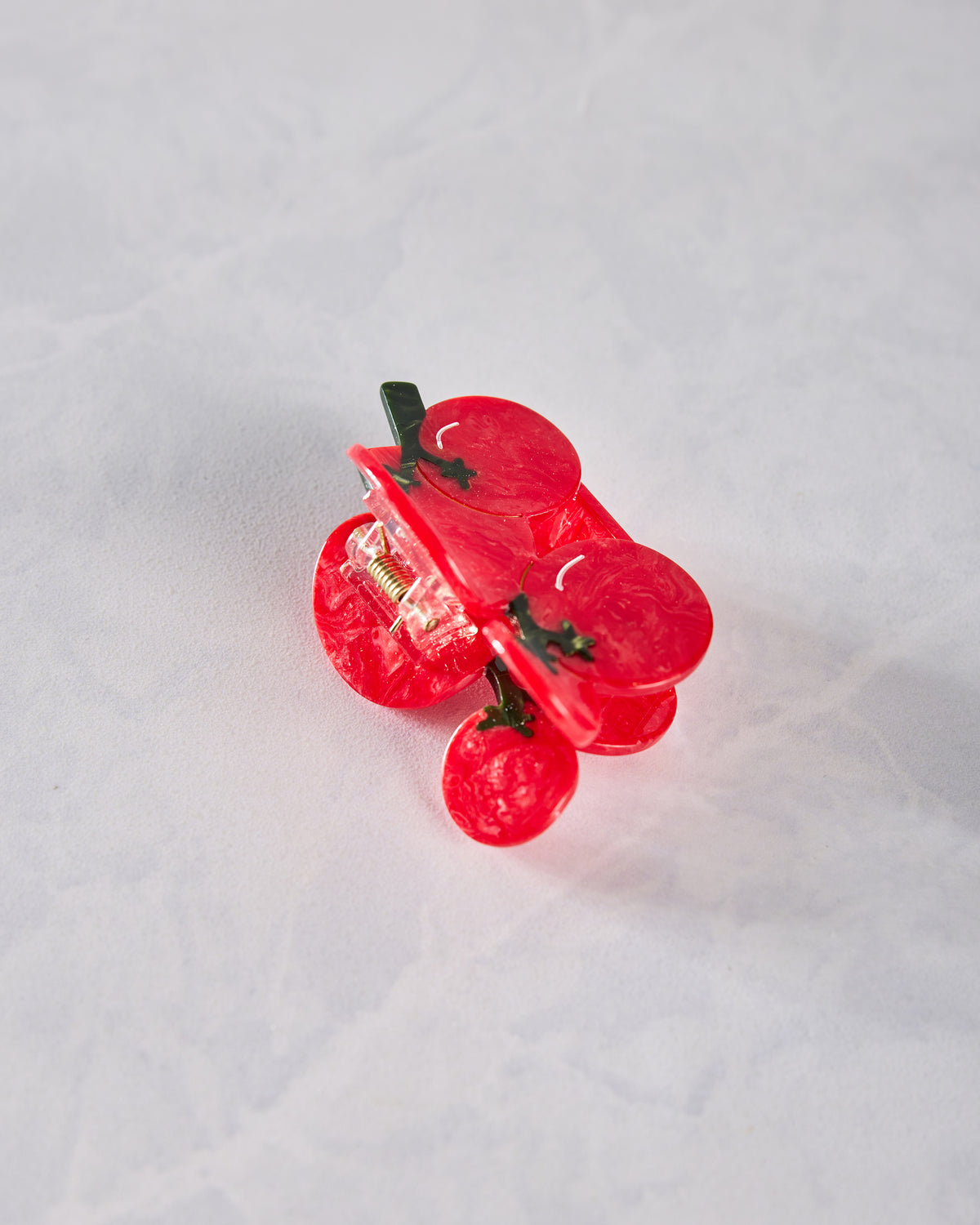 Red - Hand Painted Cherry Tomatoes Claw Hair - Solar Eclipse - Printfresh