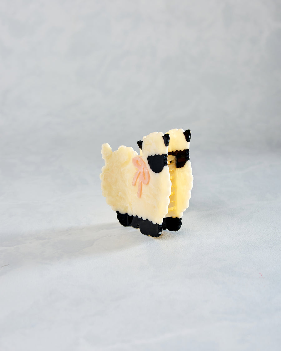 Ivory Combo - Hand Painted Sheep Claw Hair Clip - Solar Eclipse - Printfresh