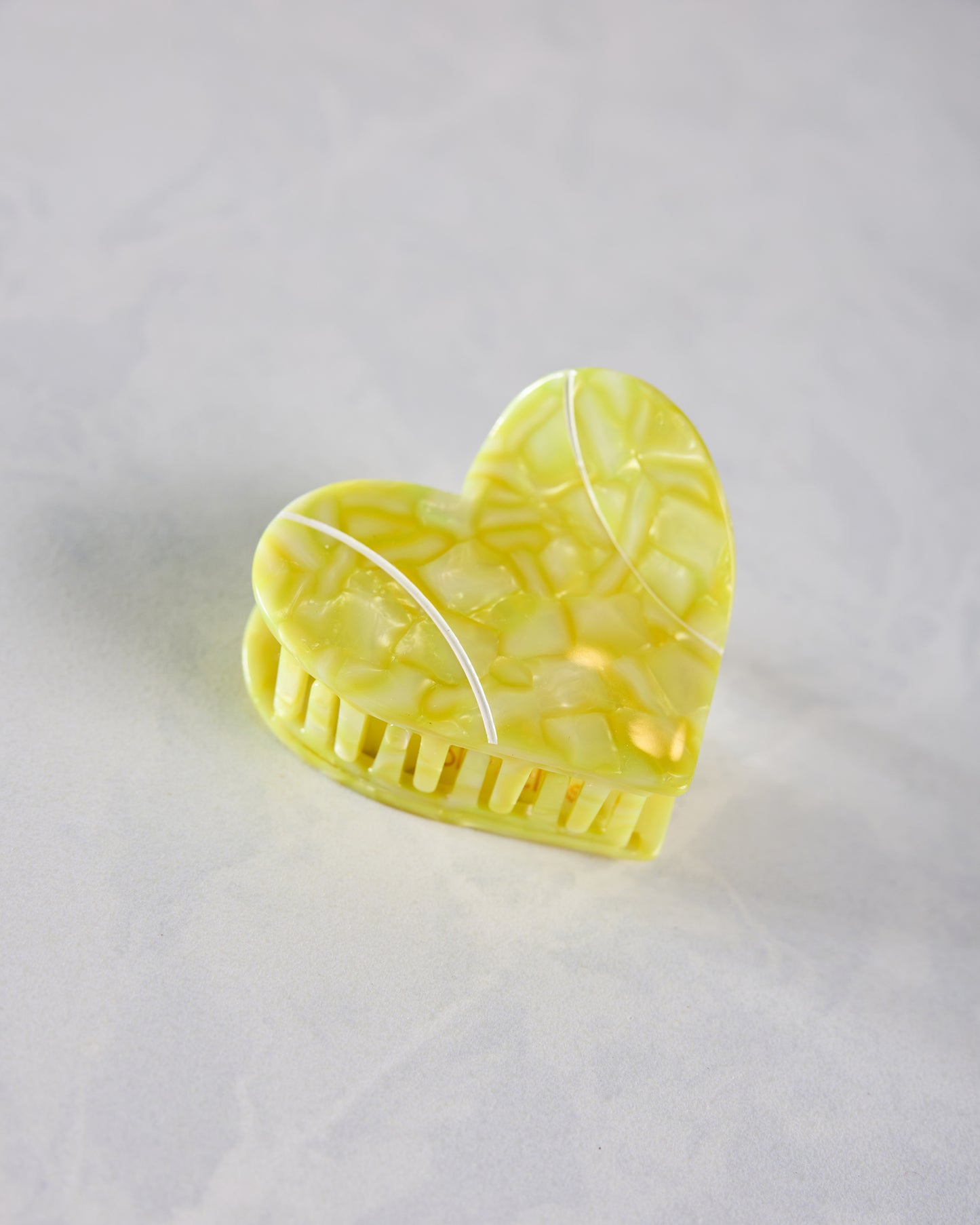 Yellow - Hand Painted Tennis Lover Claw Hair Clip - Solar Eclipse - Printfresh