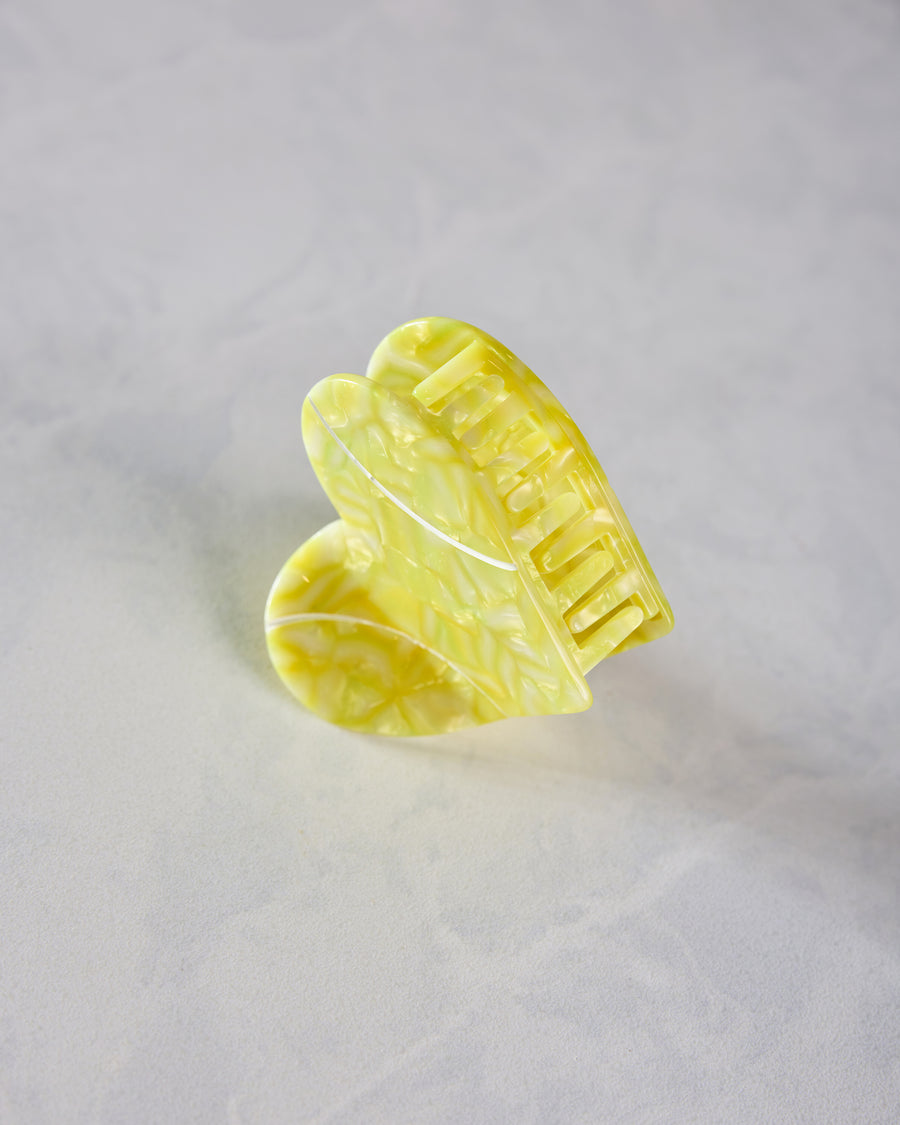 Yellow - Hand Painted Tennis Lover Claw Hair Clip - Solar Eclipse - Printfresh