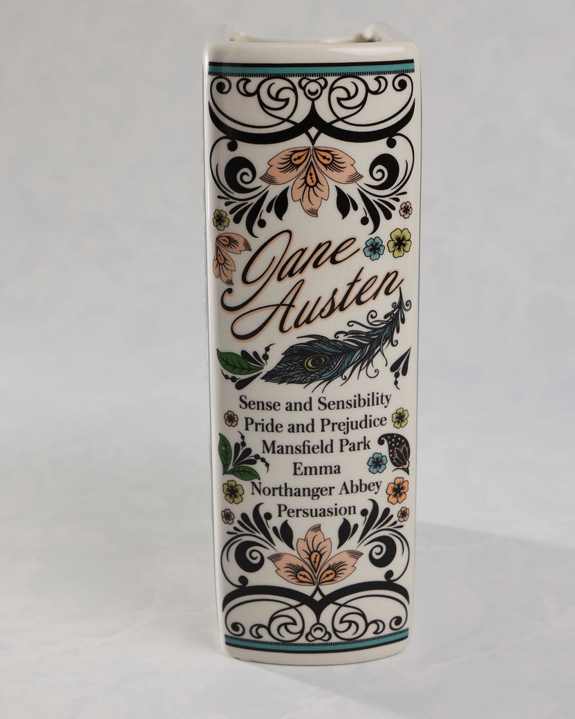 Multi - Jane Austen Book Vase - Steel Mill and Co.
