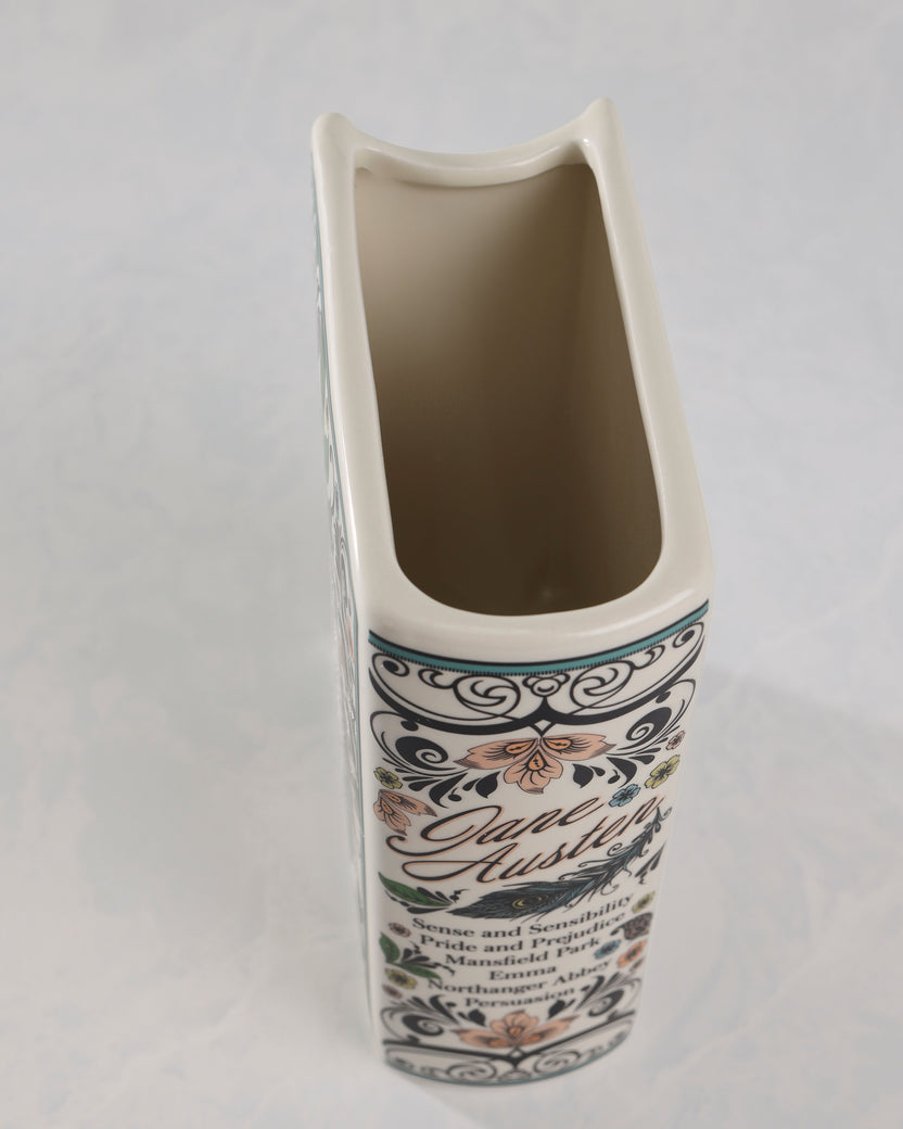 Multi - Jane Austen Book Vase - Steel Mill and Co.