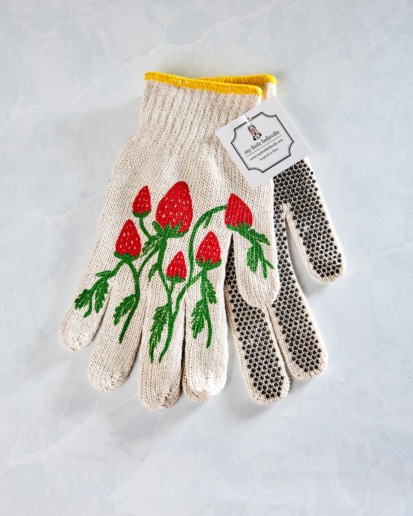Multi - Strawberry Gardening Gloves - My Little Belleville - Printfresh