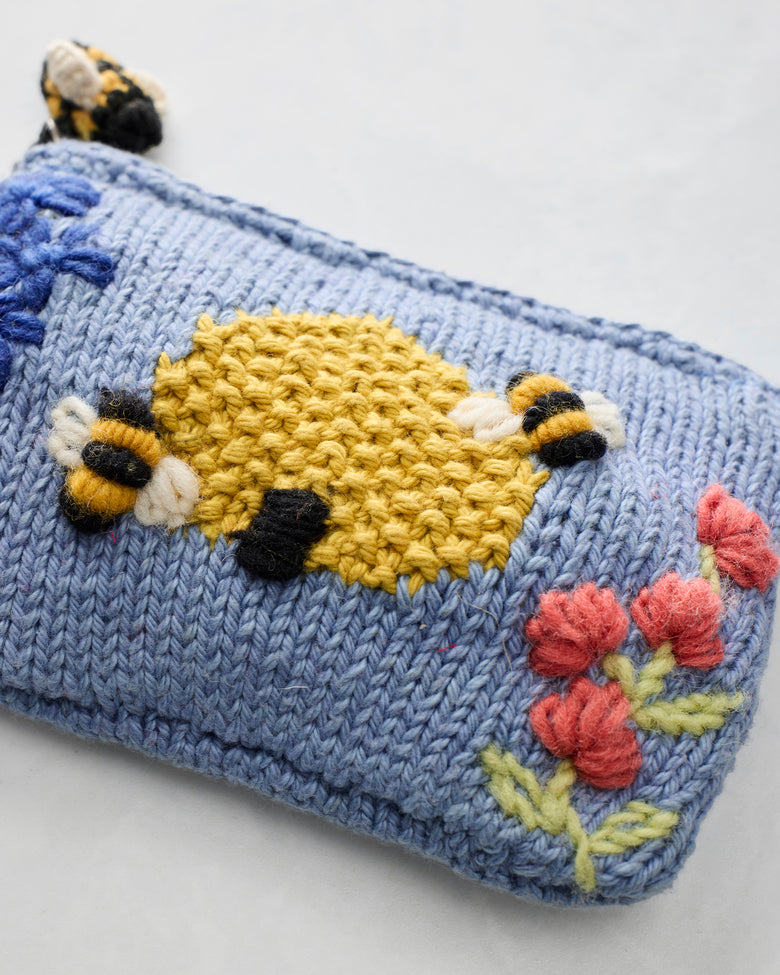 Sweet Bee - Bee Pouch - Blue - Printfresh