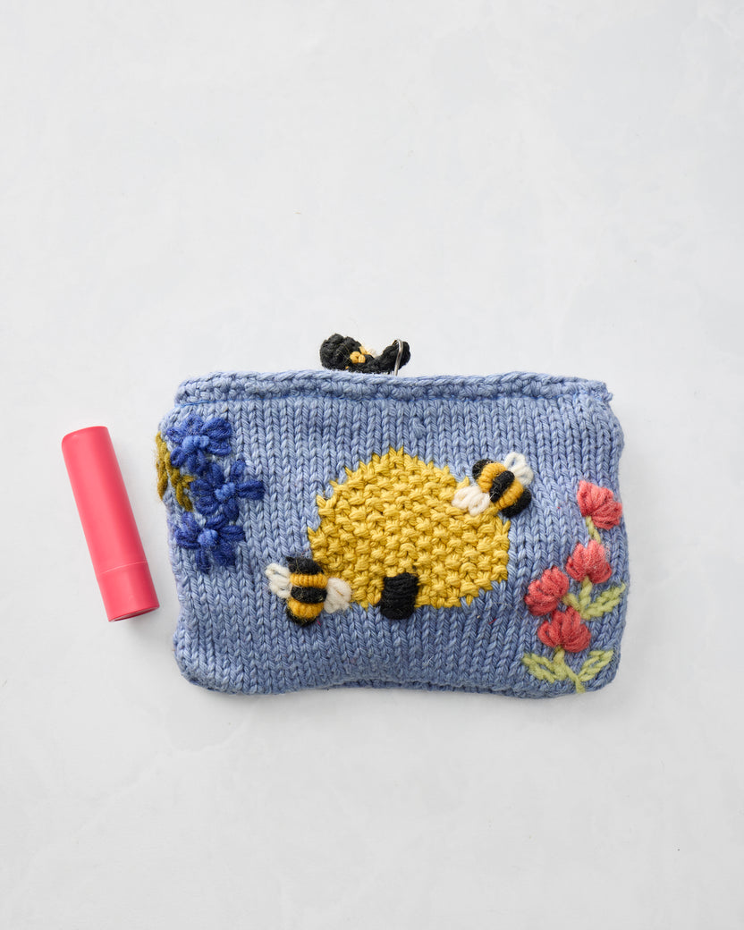 Sweet Bee - Bee Pouch - Blue - Printfresh