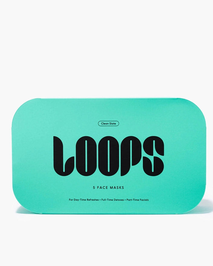 Teal - Loops Clean Slate Face Mask - Loops - Printfresh