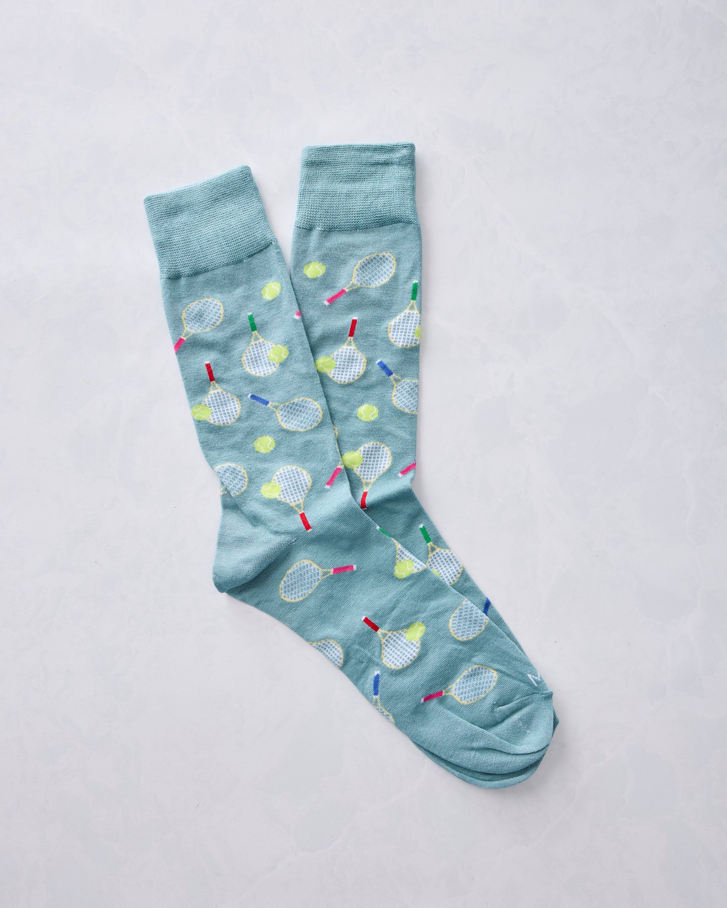 Blue Combo - Tennis Bamboo Crew Sock - Infinity Classics