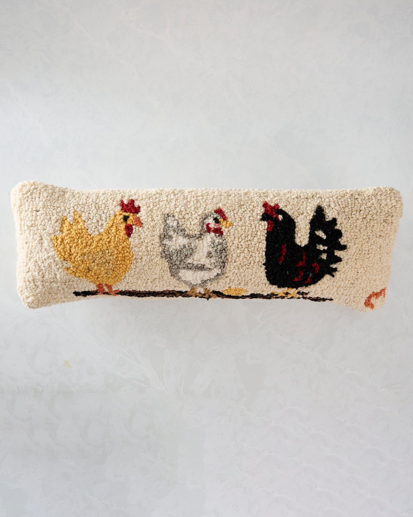 Ivory Combo - Three Hens Chicken Pillow - Chandler 4 Corners