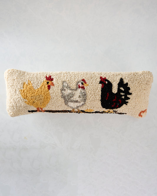 Ivory Combo - Three Hens Chicken Pillow - Chandler 4 Corners