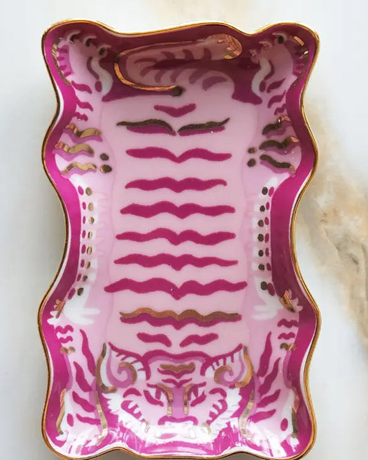 Tibetan Tiger - Porcelain Trinket Dish - Idlewild Co. - Printfresh
