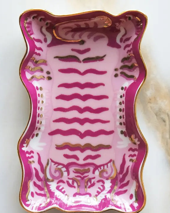 Tibetan Tiger - Porcelain Trinket Dish - Idlewild Co. - Printfresh